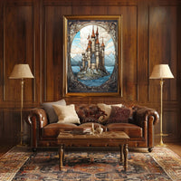 Enchanted Castle By The Sea Poster