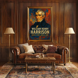 William Henry Harrison Portrait Historical or Presidential Poster