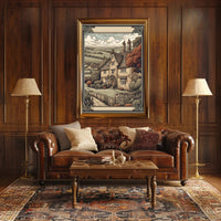Quaint Countryside Cottage Poster
