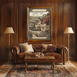Quaint Countryside Cottage Poster
