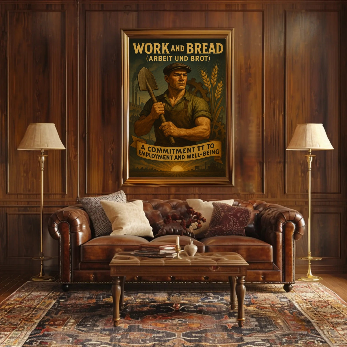 Work And Bread Poster
