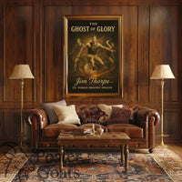 Vintage Athlete Heroics Commemorative Sports Poster