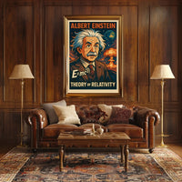 Albert Einstein Theory Of Relativity Poster