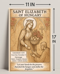 Saint Elizabeth of Hungary Poster PosterGoat