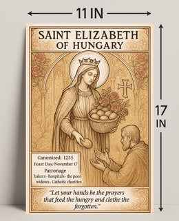 Saint Elizabeth of Hungary Poster PosterGoat