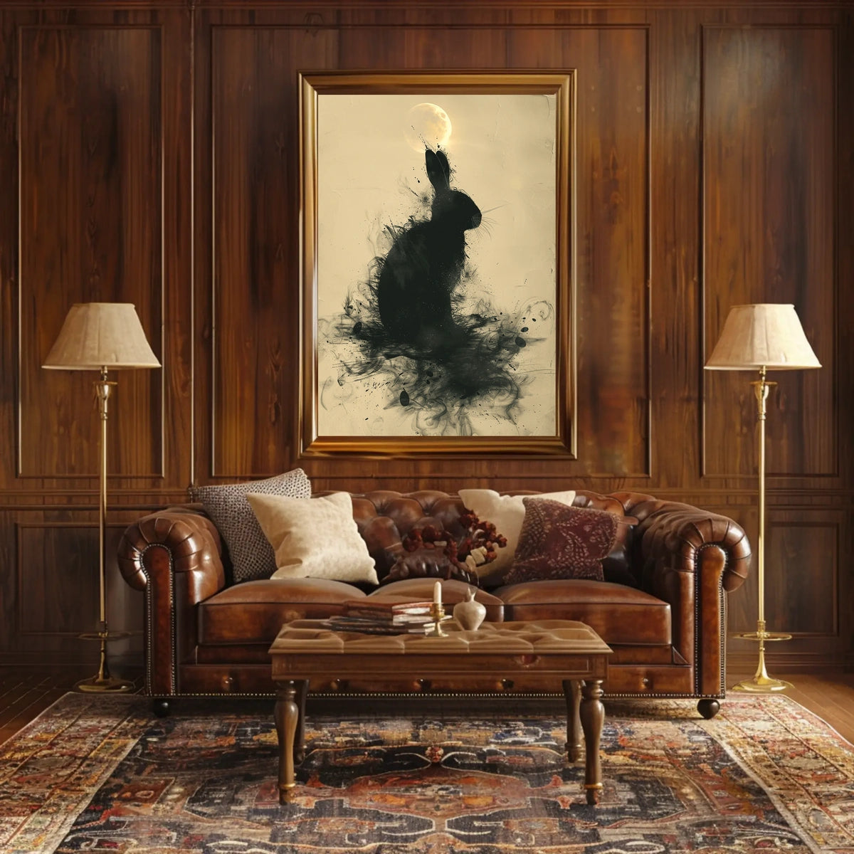 Moonlit Rabbit Poster