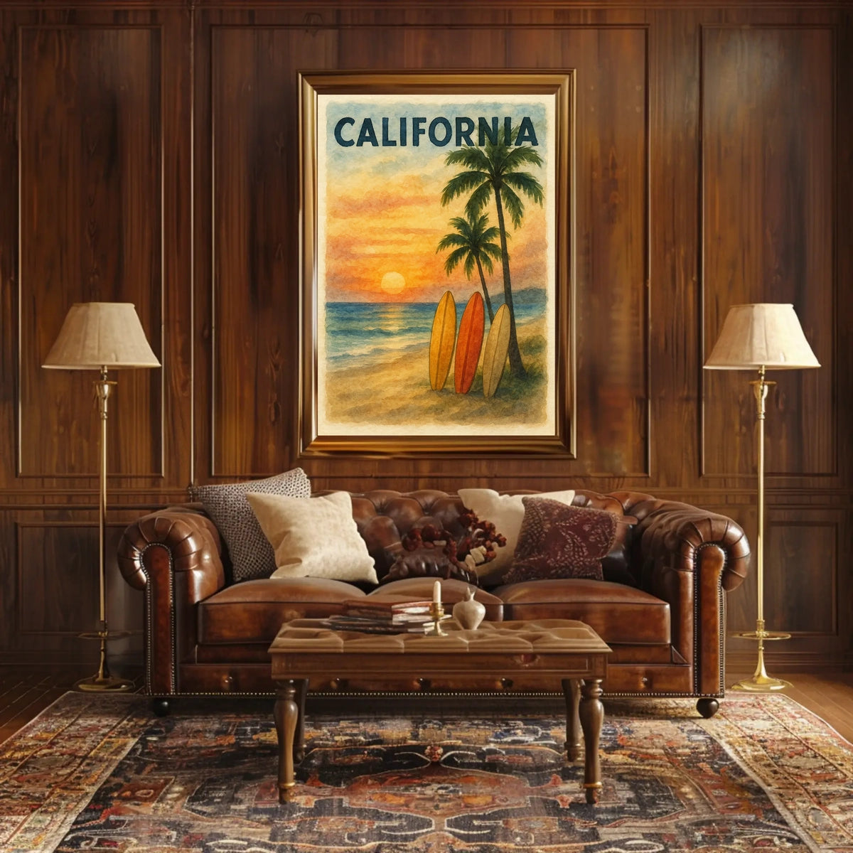 California Sunset Poster