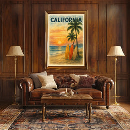 California Sunset Poster