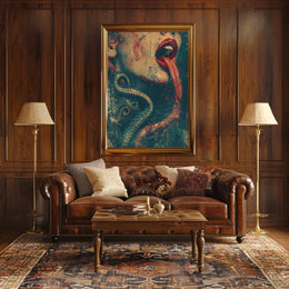 Serpentine Allure Art Poster for Home Decor PosterGoat