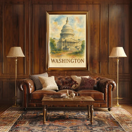 Capitol Building in Washington Poster