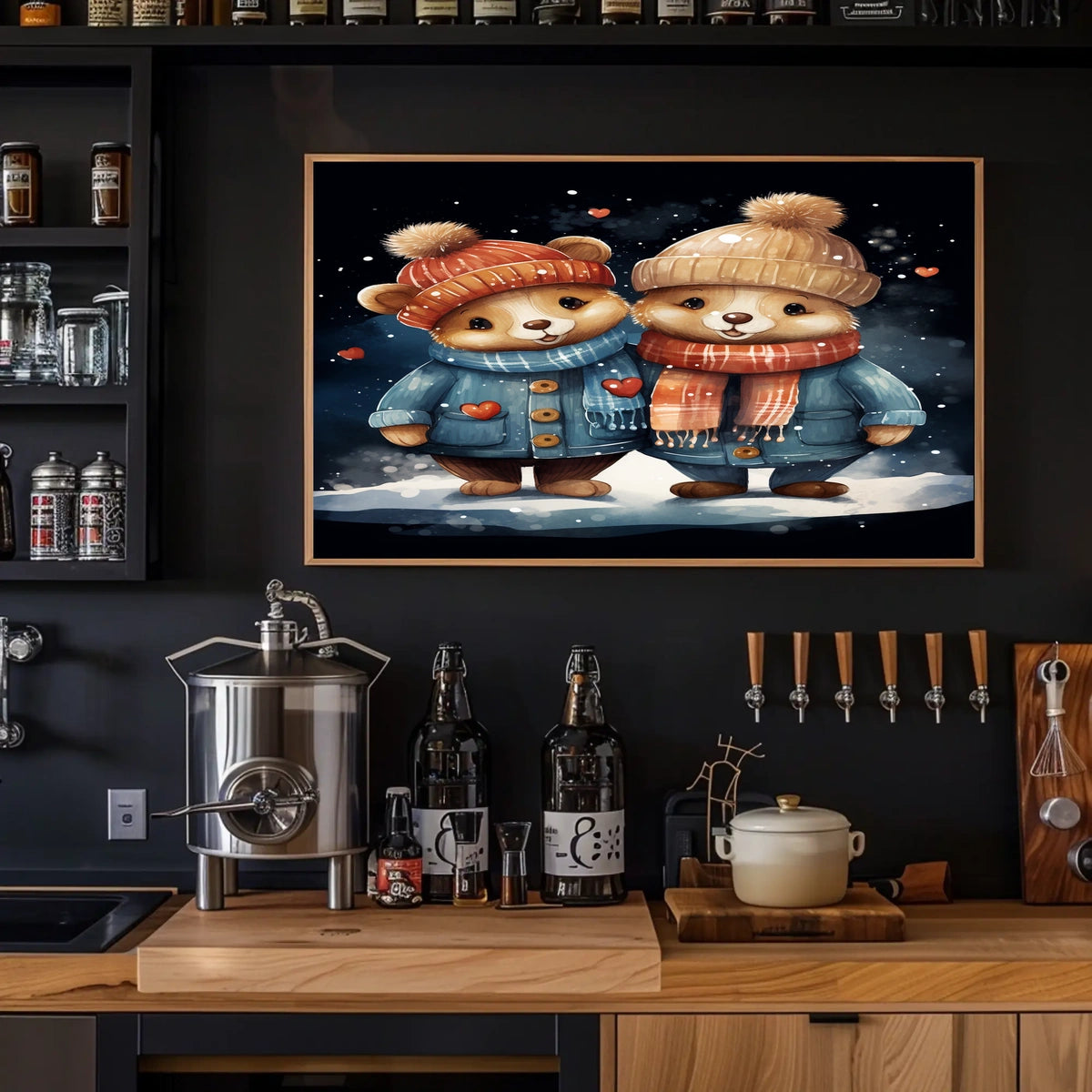 Winter Wonderland Bears Poster