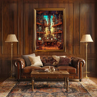 Steampunk Laboratory Poster