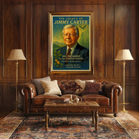 Jimmy Carter 39th President Wall Art Print PosterGoat