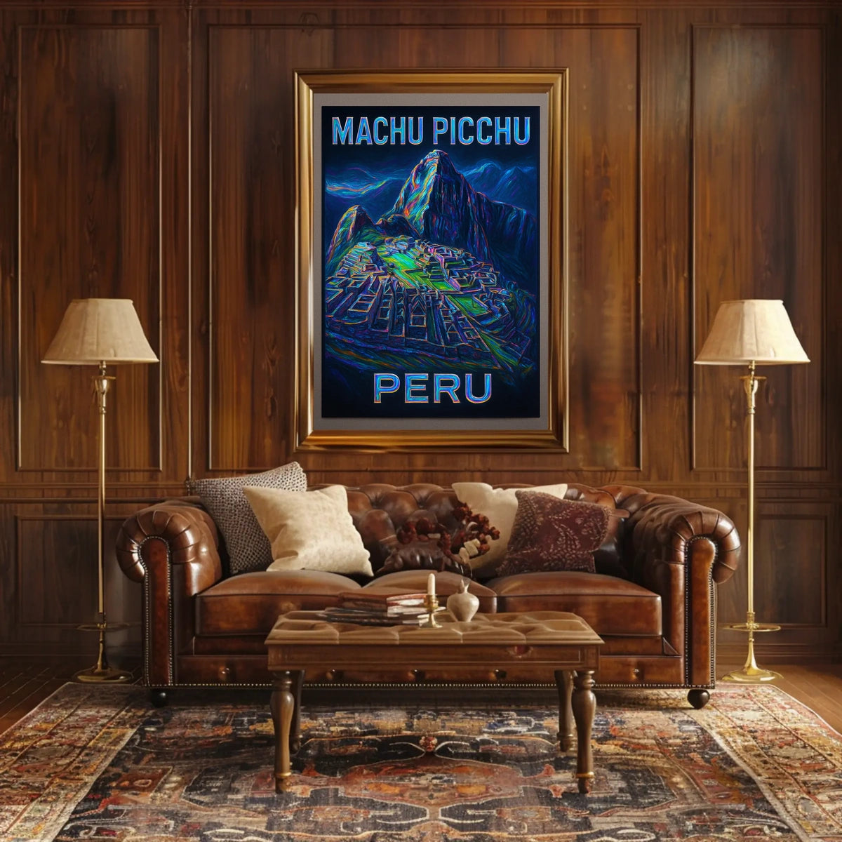 Machu Picchu Adventure Impressionism Traveler Poster