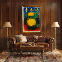 Vibrant Heraldic Emblem Poster
