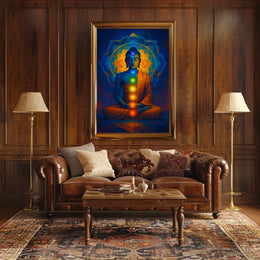 Meditative Buddha Chakra Wall Art Abstract or Artistic Poster