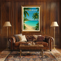 Tropical Paradise Getaway: Vintage Travel Poster PosterGoat
