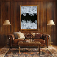 Winter Serenity Aerial View Minimalistic Artistic Poster