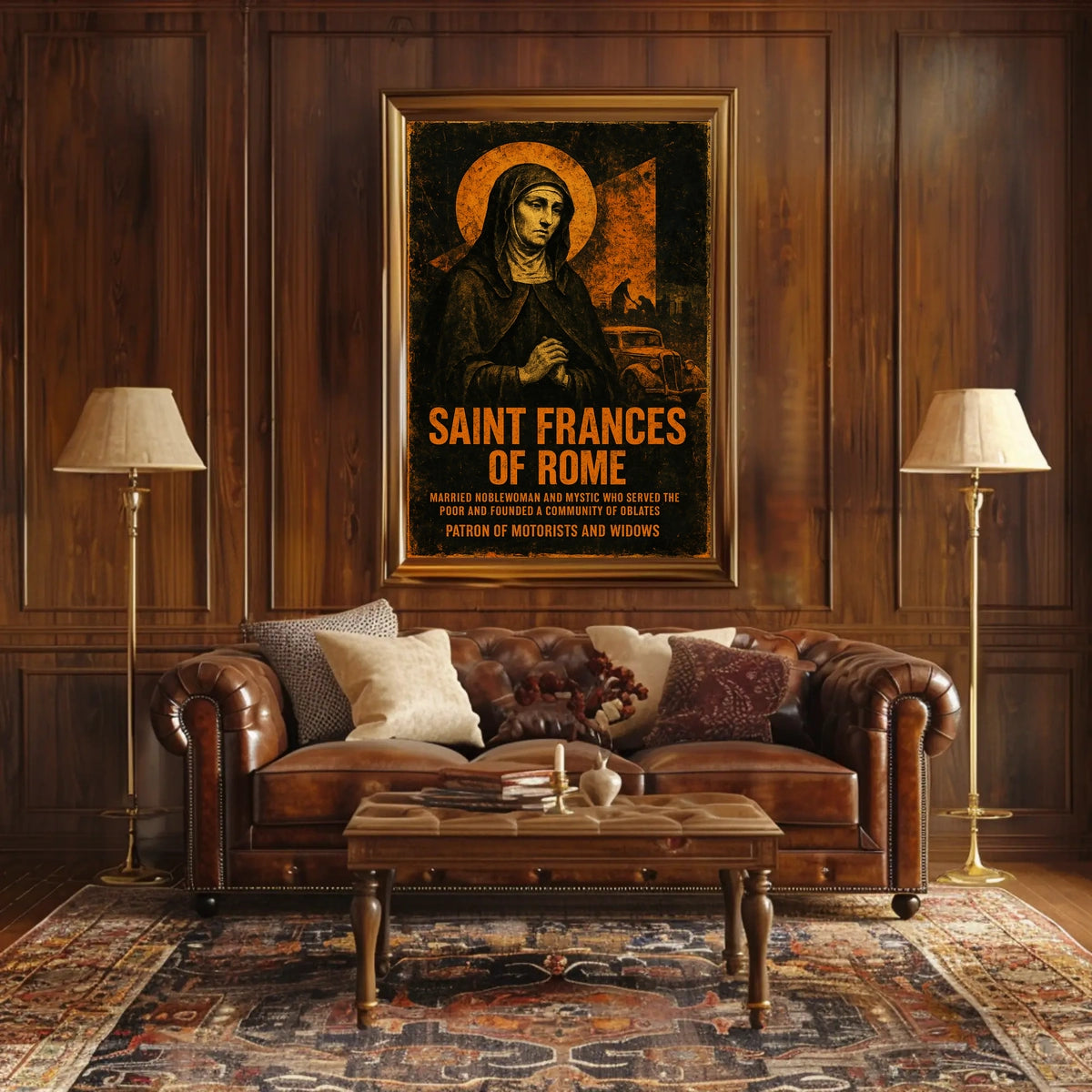Saint Frances Of Rome Poster