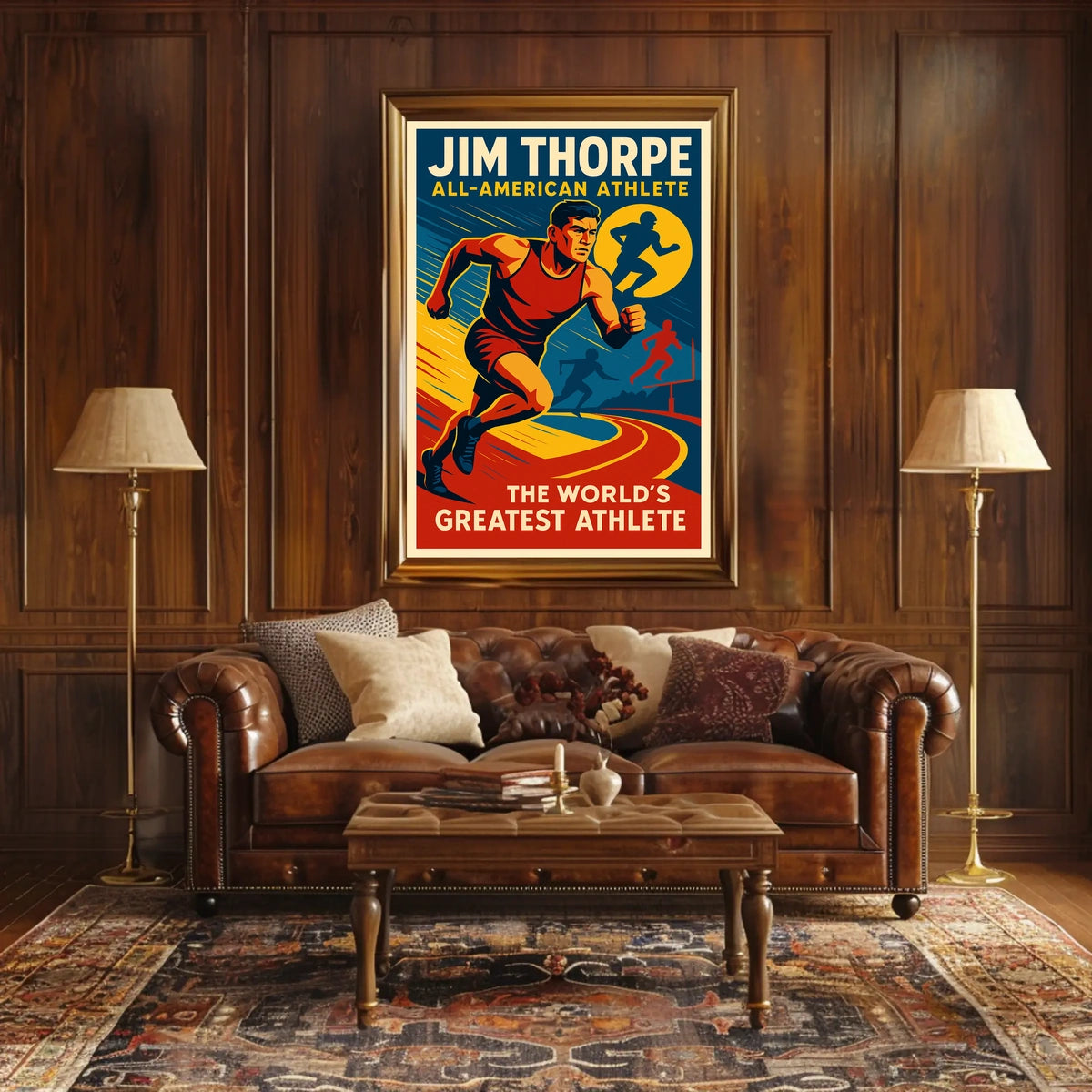 Jim Thorpe All-American Athlete Poster