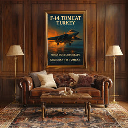 F-14 Tomcat Fighter Jet Poster