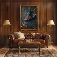 Magical Witch Hat with Roses Artistic or Pop Culture Poster