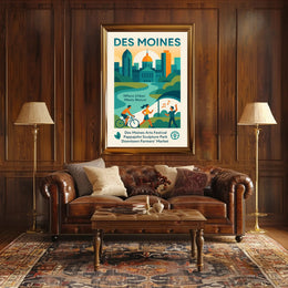 Des Moines Where Urban Meets Nature Poster