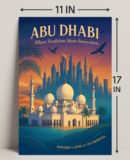 Abu Dhabi Harmony: A Cultural and Heritage Poster