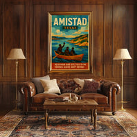 Amistad Reservoir And Historic Revolt Poster
