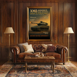 XM8 Armored Gun System Tactical Military Recruitment Poster