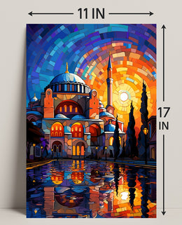 Radiant Reflections Of Architecture Poster