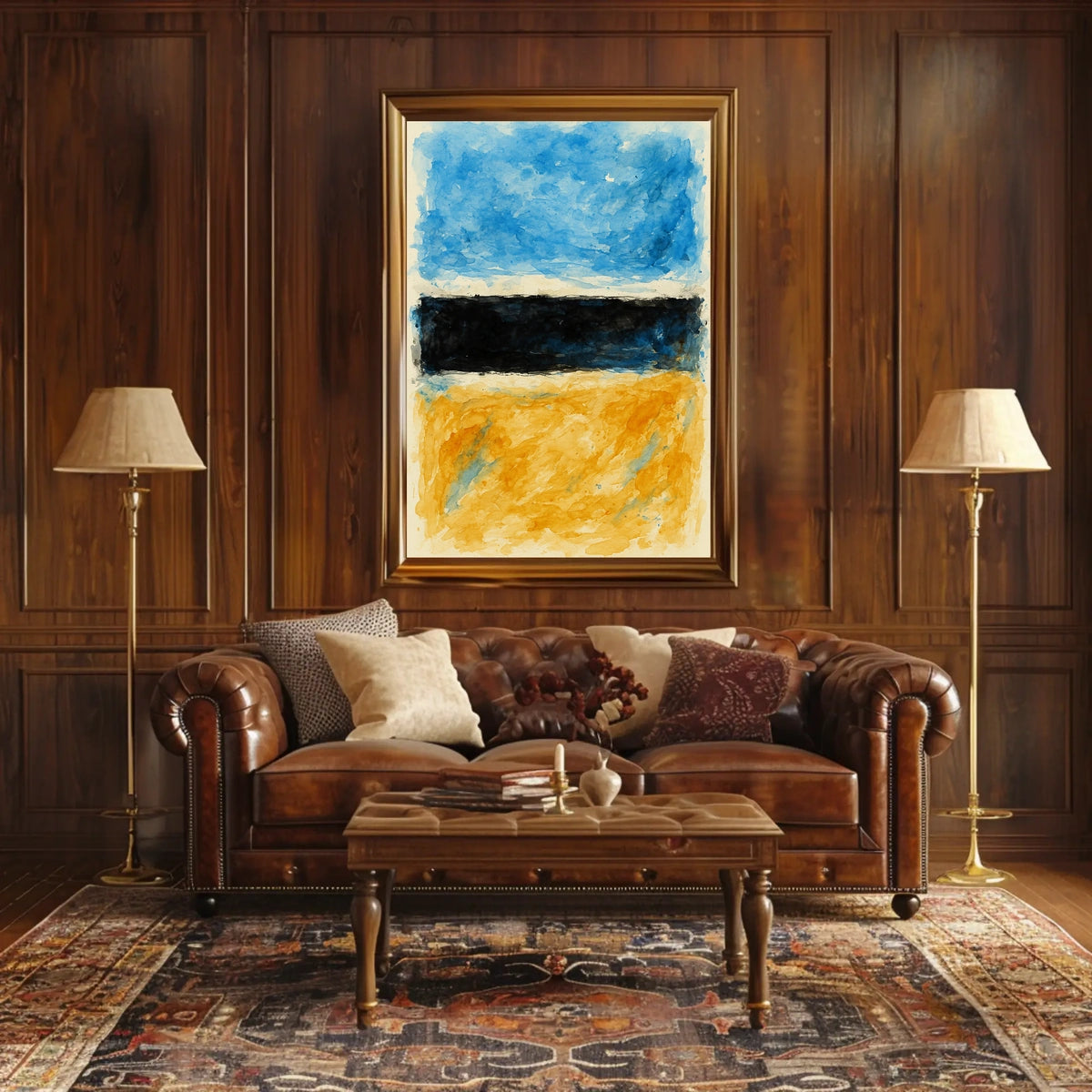 Abstract Color Blocks Abstract Poster