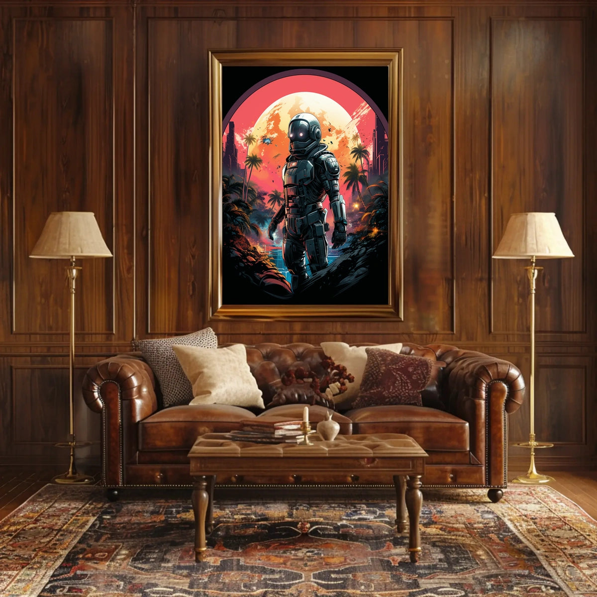 Futuristic Oasis Poster