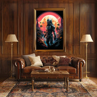 Futuristic Oasis Poster
