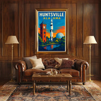 Huntsville Landmarks Poster