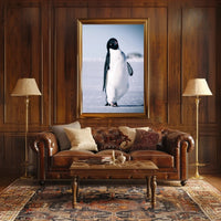 Curious Penguin Portrait Poster
