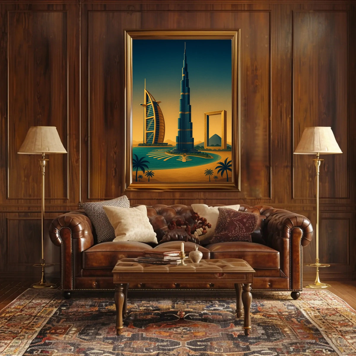 Iconic Dubai Landmarks Poster