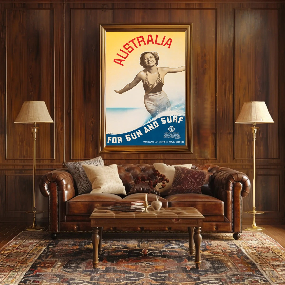 Australia For Sun And Surf Poster