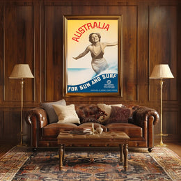 Australia For Sun And Surf Poster
