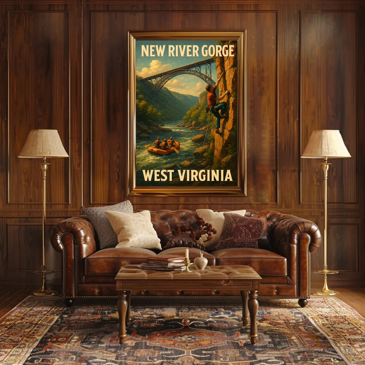 Adventure In New River Gorge Poster