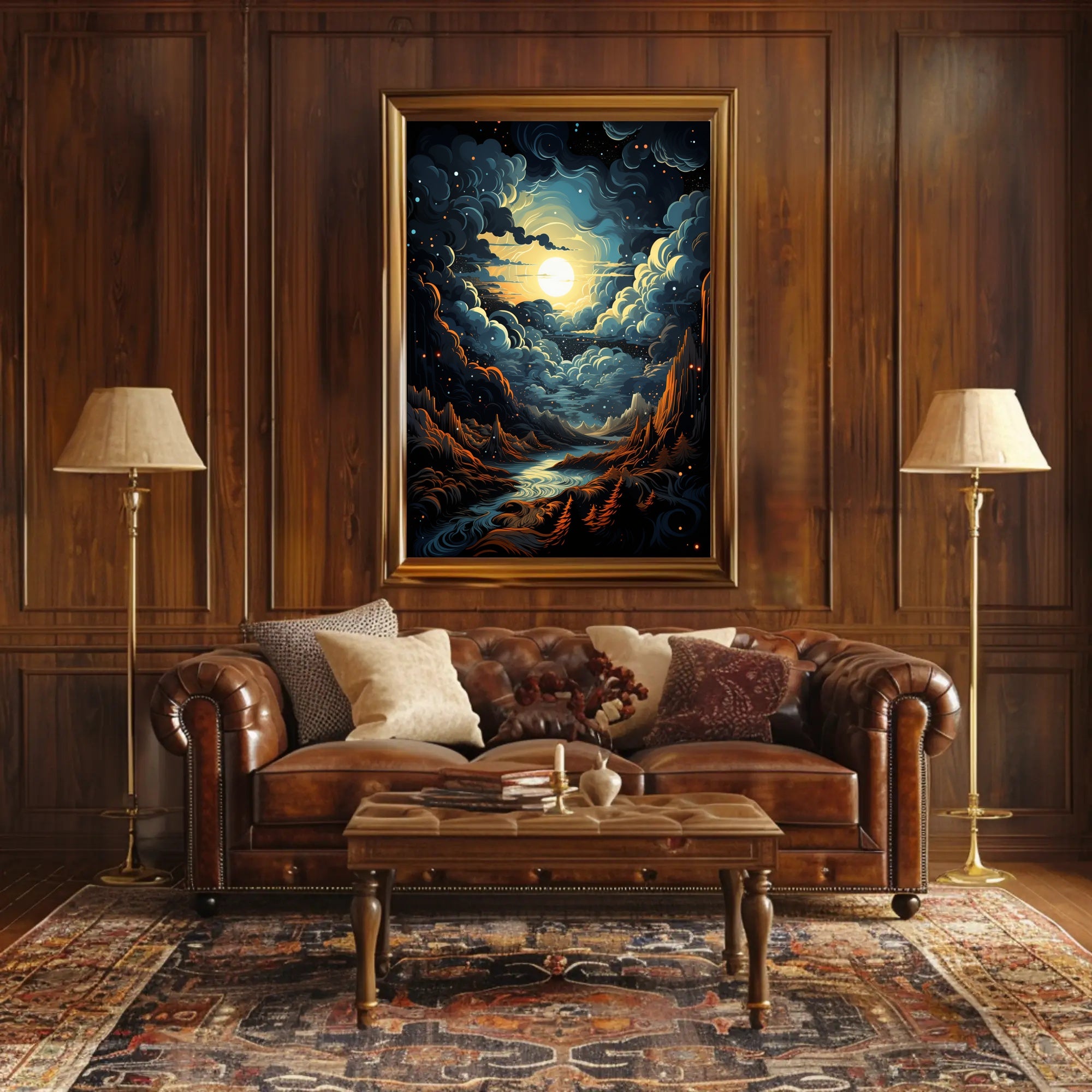 Celestial Landscape Poster
