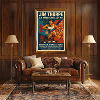 Jim Thorpe Legendary Athlete Poster