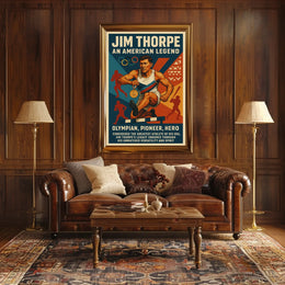 Jim Thorpe Legendary Athlete Poster