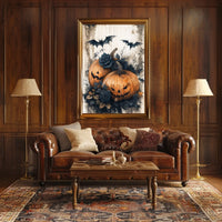 Halloween Gothic Jack-O'-Lanterns Artistic Poster