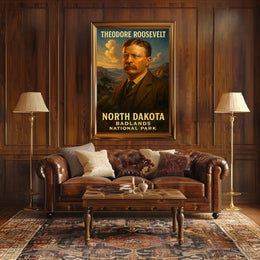 Theodore Roosevelt And The North Dakota Poster