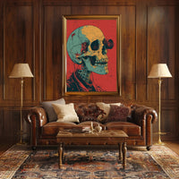 Cybernetic Skull Art Poster PosterGoat