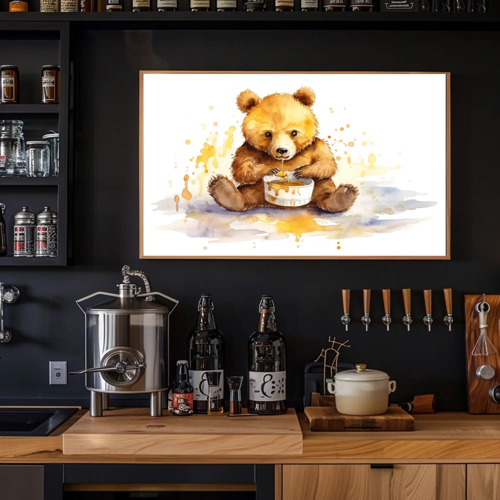 Honey Bear Delight Poster