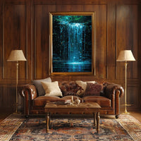 Digital Waterfall Poster