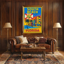 South Beach, Florida Poster PosterGoat