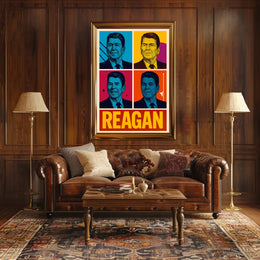 Ronald Reagan Pop Art Tribute Poster Decoration PosterGoat